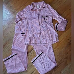 Pink and black Victoria’s Secret pj set